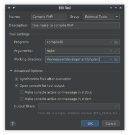 Clion configure build tool dialog